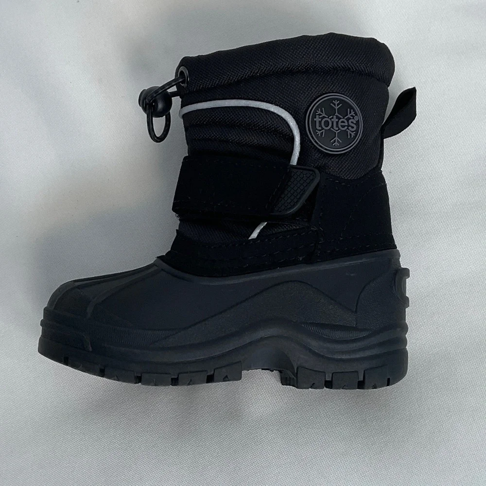 Totes‎ toddler boys Black Winter Snow Boots size 5
